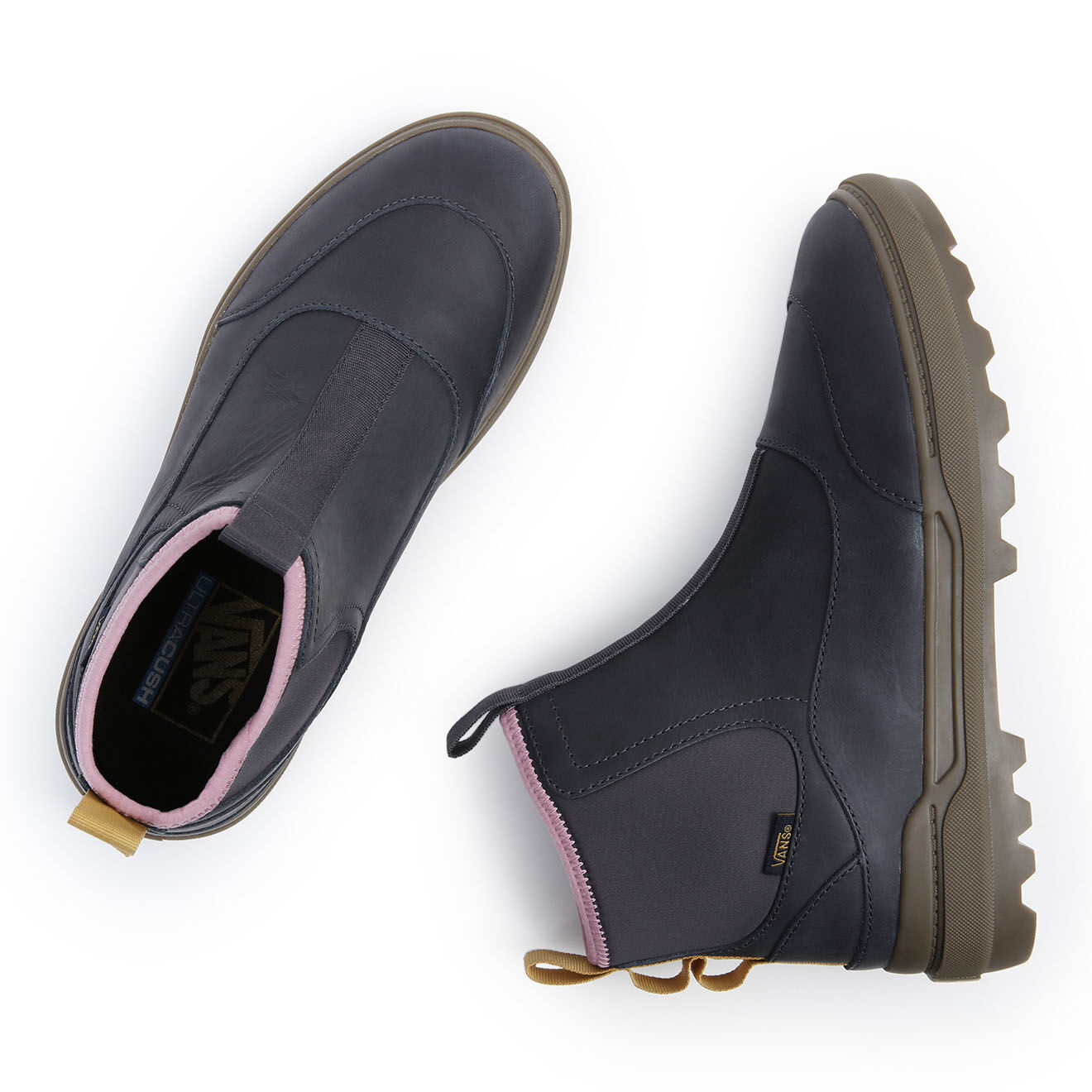 Vans Sneakers en Velours de Cuir Colfax Boot noires