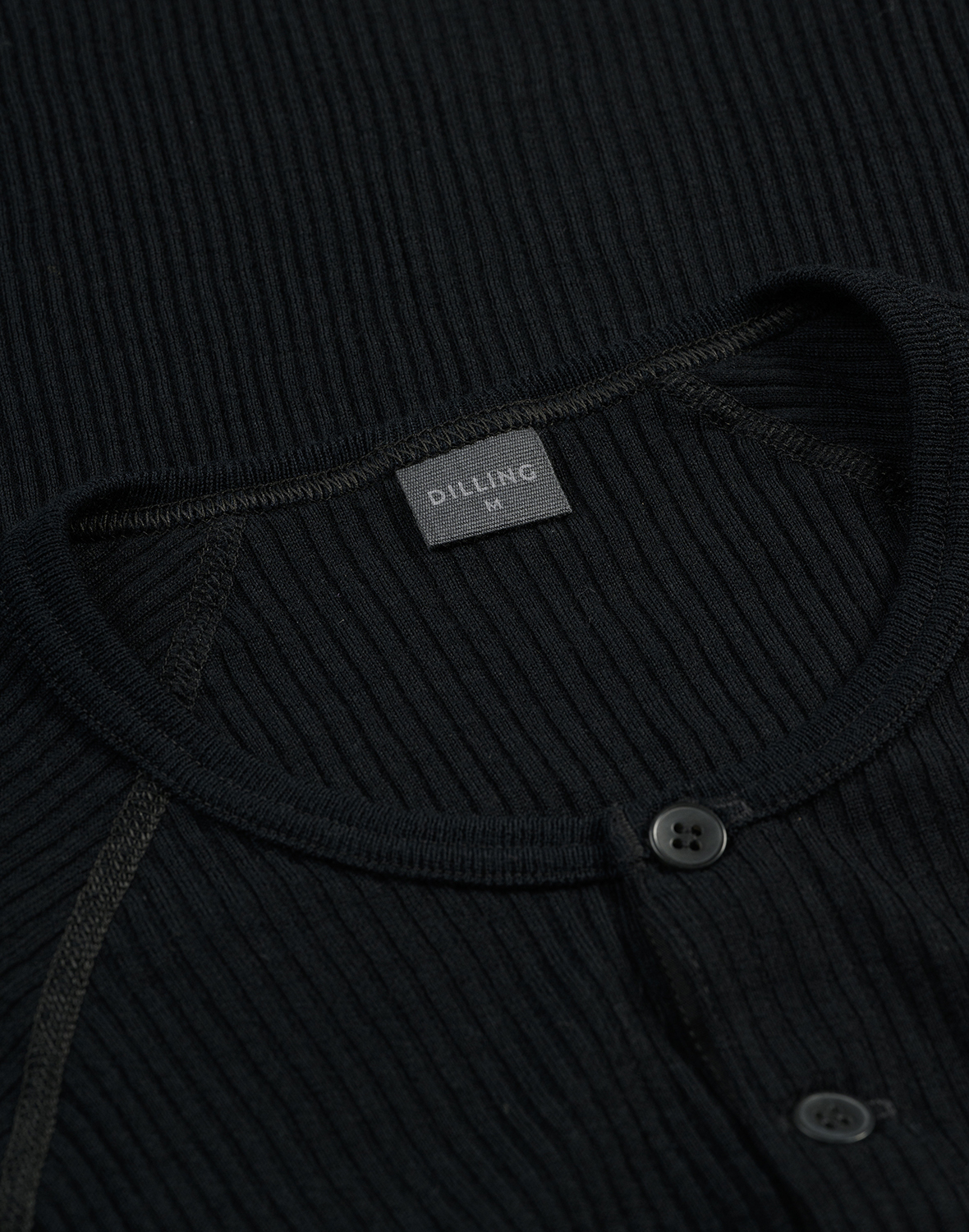 Shirt met knopen van merinowol voor heren