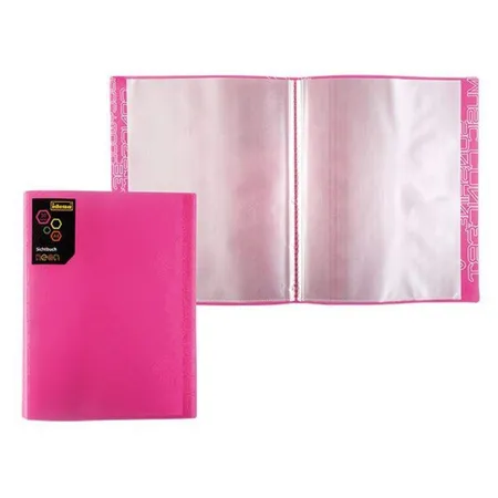 Idena Neon Sichtbuch, A4, 30 Hüllen, pink