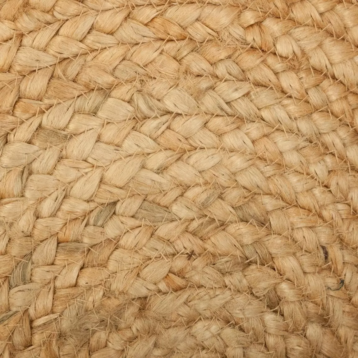 Tapis de salon jute rond (120 cm) Vent Beige naturel