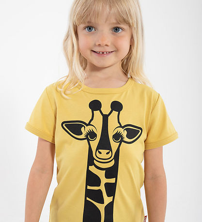 ANIMAL T-Shirt - AnimalHide - Verblasst Yellow Giraffe