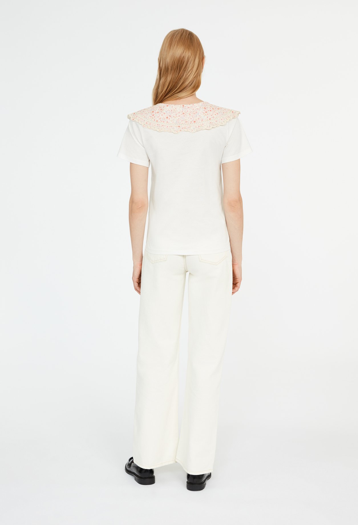 T-shirt col oversize