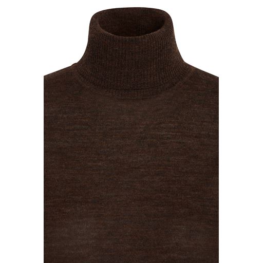 Bruuns Bazaar Charlene Roll Neck Striktrøje, Delicioso, M