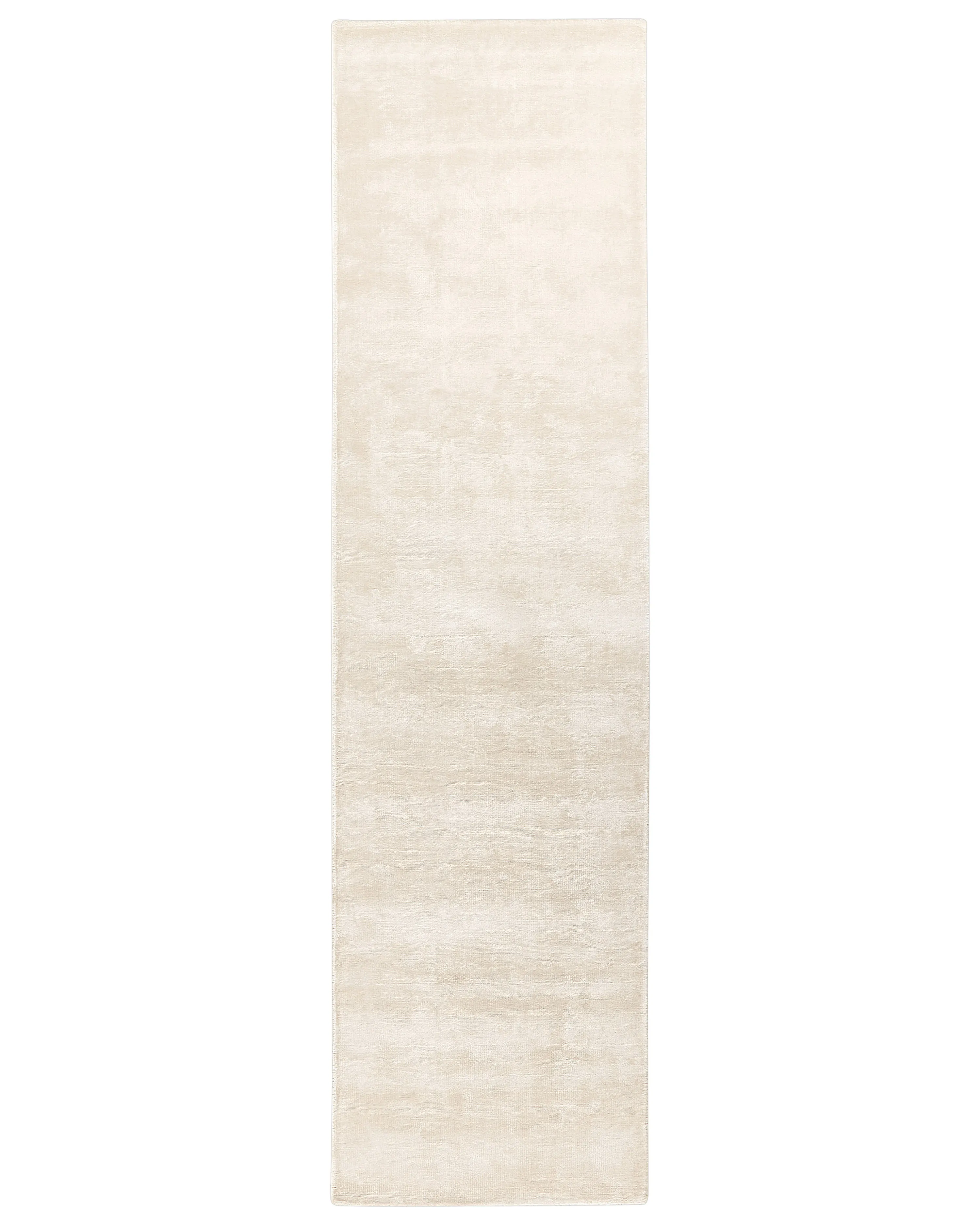 Vloerkleed GESI II Lichtbeige 80 x 300 cm Viscose