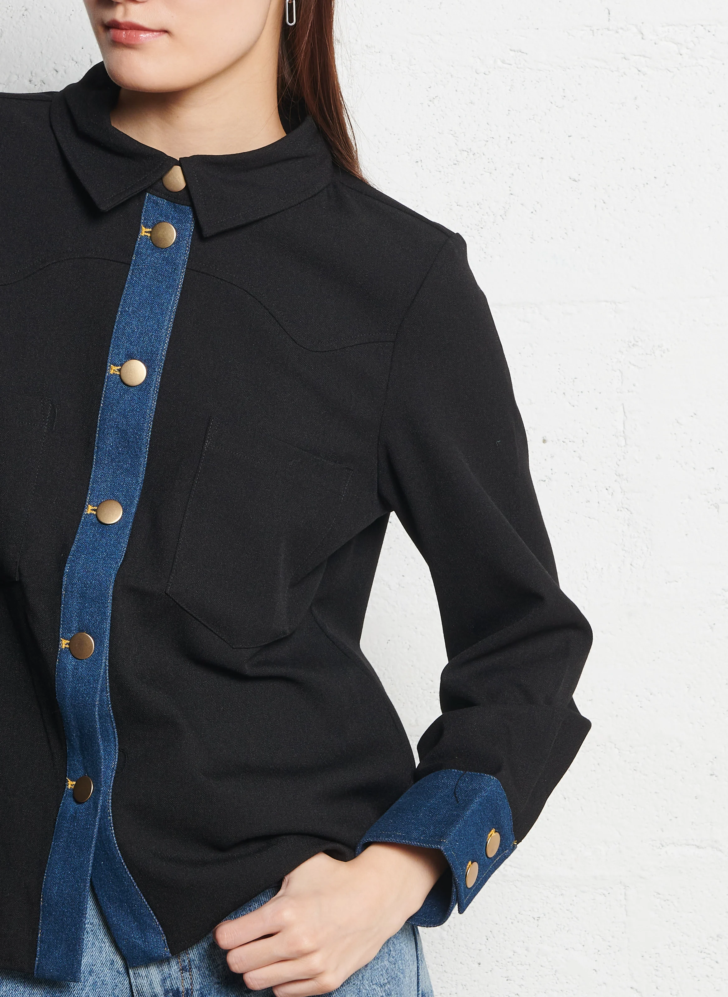ROSALITA - Chemise droite | Noir