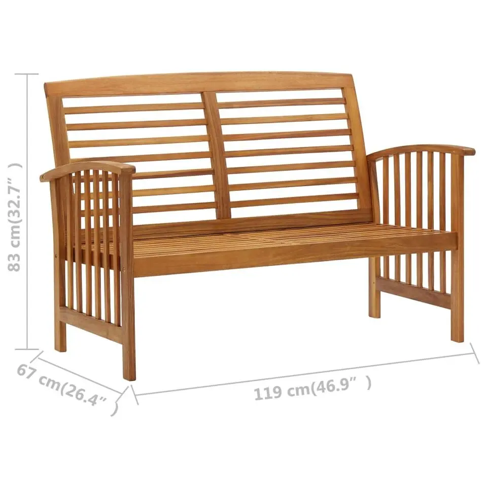 vidaXL - Loungeset - Bruin - Hout