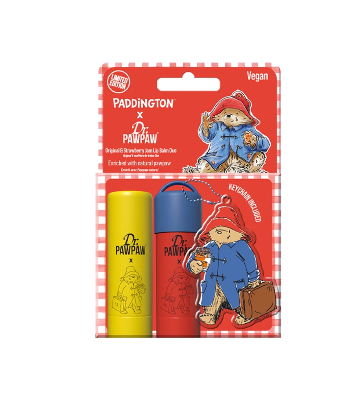 Dr. Paw Paw - *Paddington* - Duo de protetores labiais - Original + Strawberry