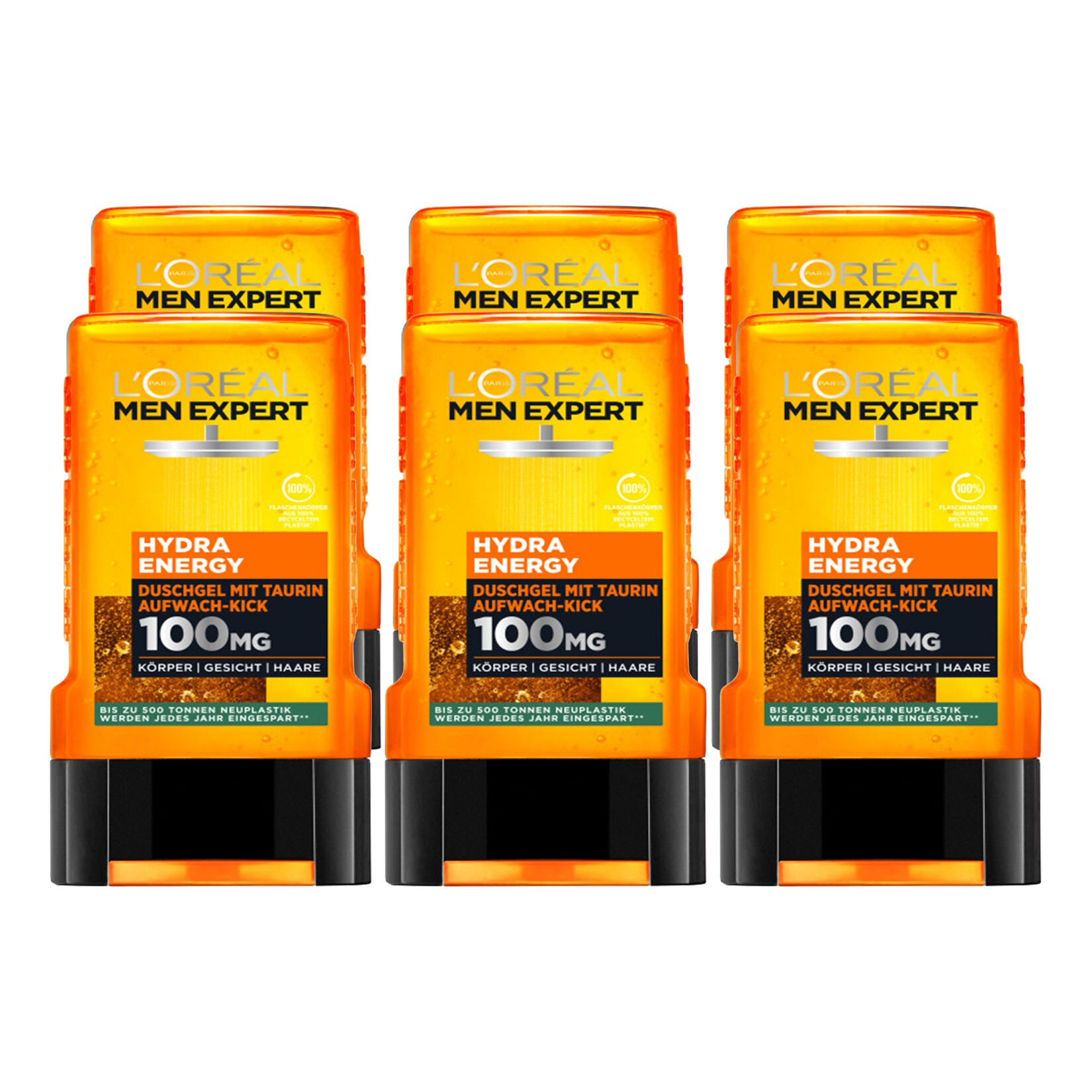 L'Oréal Men ExpertDuschgel Hydra Energy 250 ml, 6er Pack