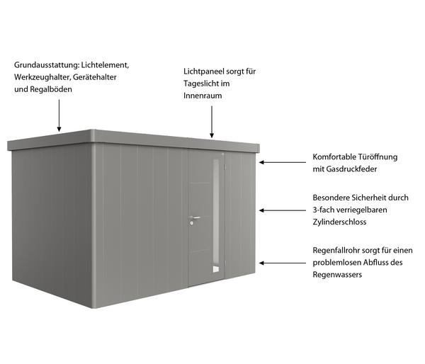 Biohort Gerätehaus Neo 2D, ca. B348/H222/T236