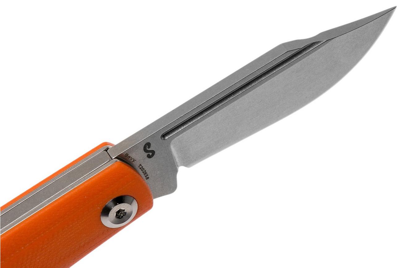 Kansept Bevy T2026S8 Orange G10 zakmes, Nick Swan design