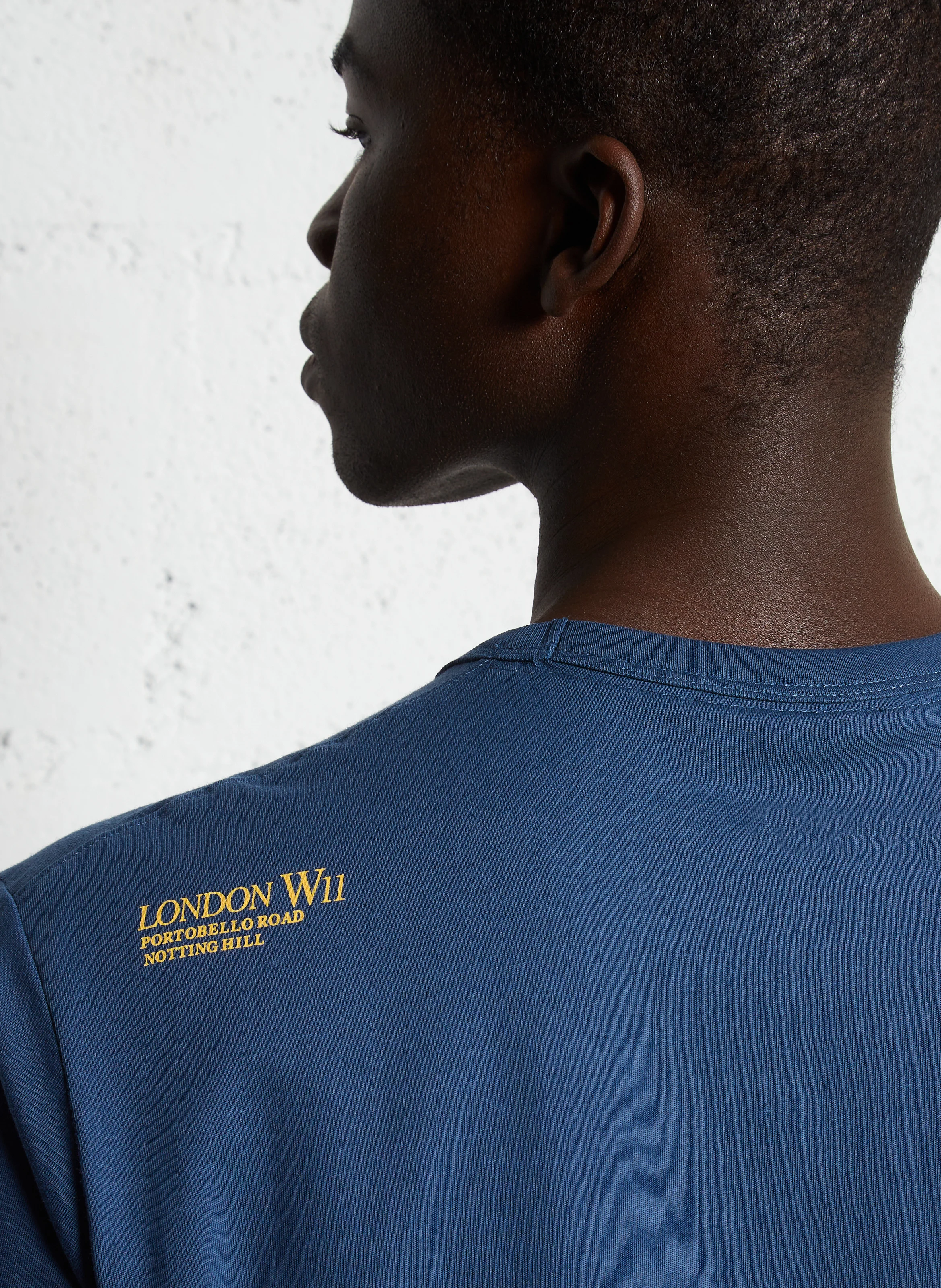 Tee-shirt droit en coton | Bleu