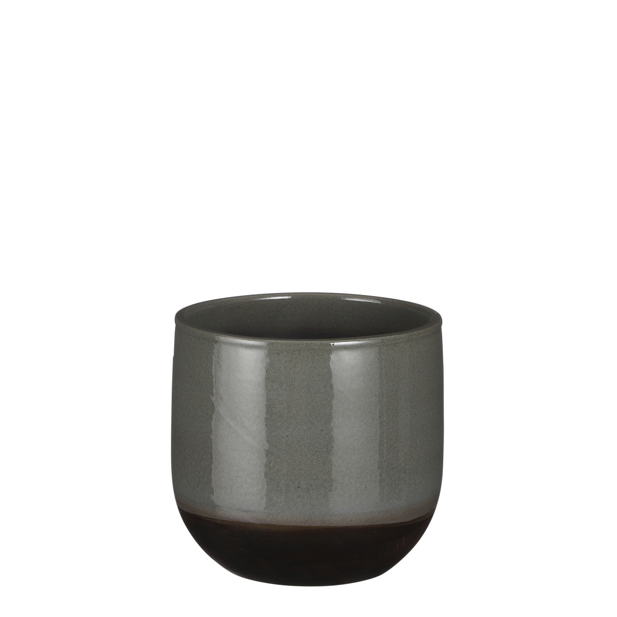 Mica decorations pot de fleur nora - 23x23x21 cm - terre cuite - vert
