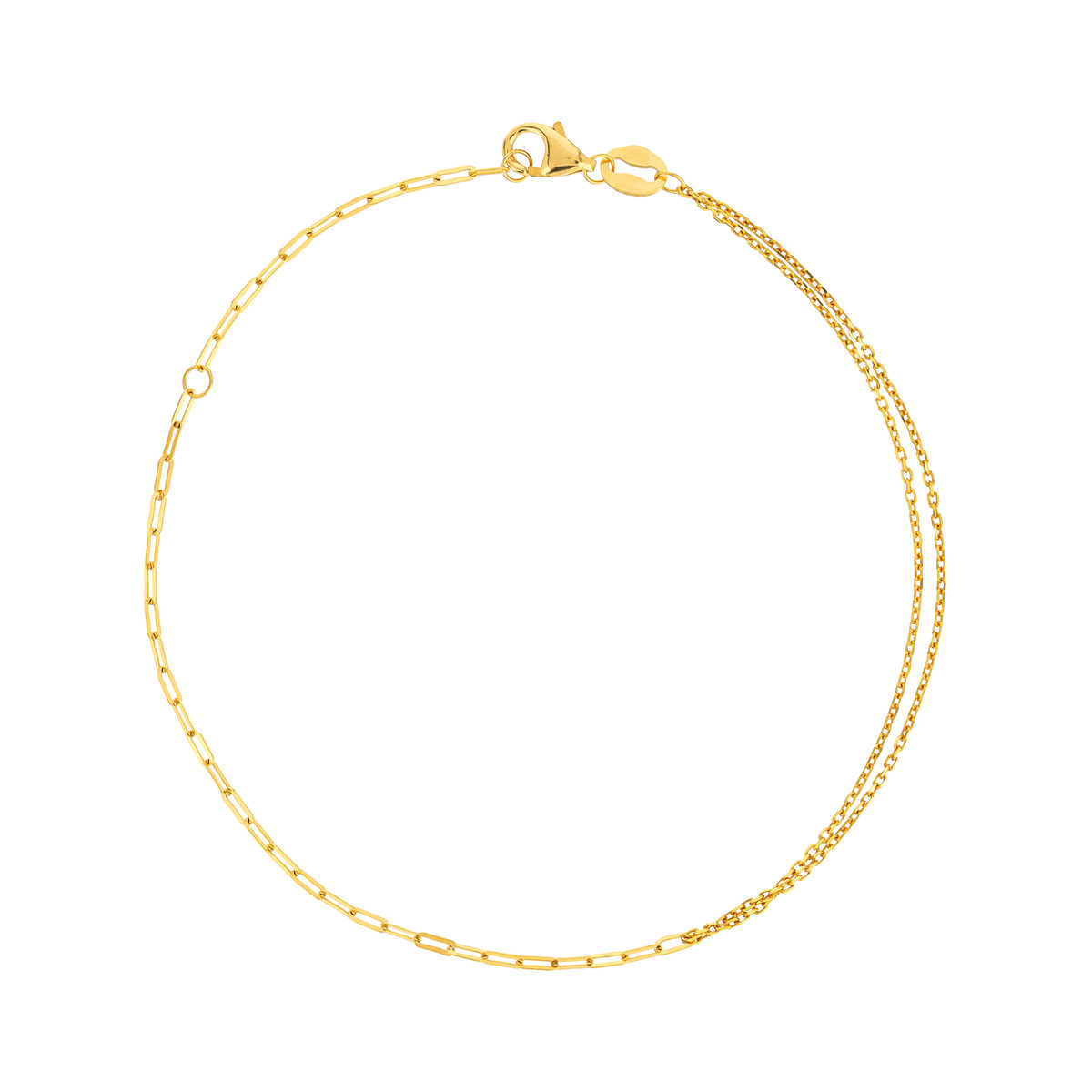 Bracelet or 375 jaune 18 cm
