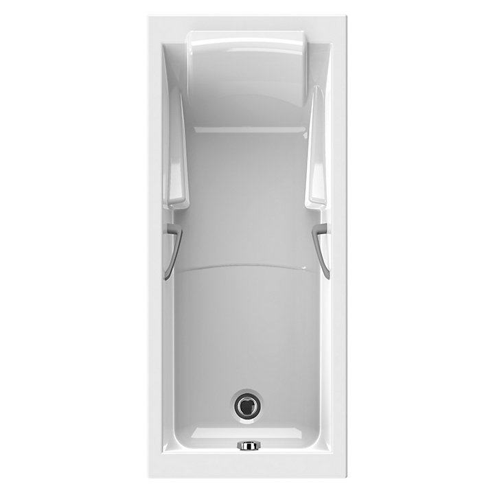 Baignoire douche 175x75 cm Lodge en Puretex blanc Allibert