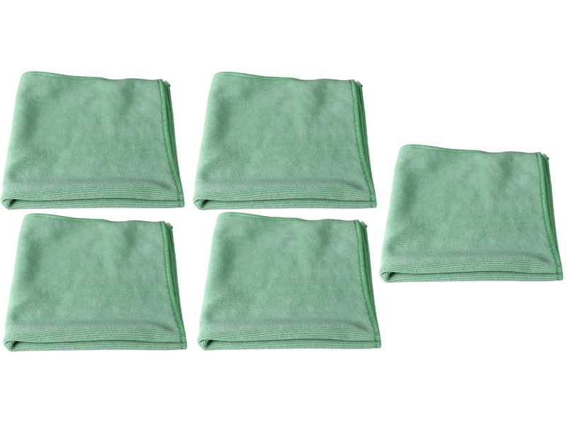 Edi Baur Mikrofaser-Reinigungstuch Long Life 5 Stück, Grün Mikrofasertuch Set