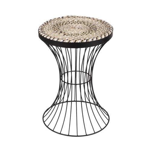 Table d'appoint en métal bohême - diam.