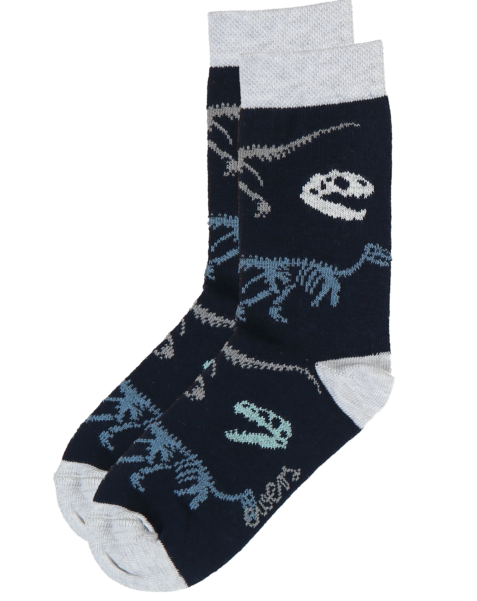 Socken DINOSKELETT 4er-Pack in navy/hellsilber