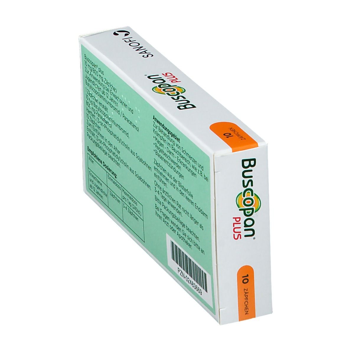Buscopan Plus Zäpfchen bei Bauchschmerzen und Regelschmerzen