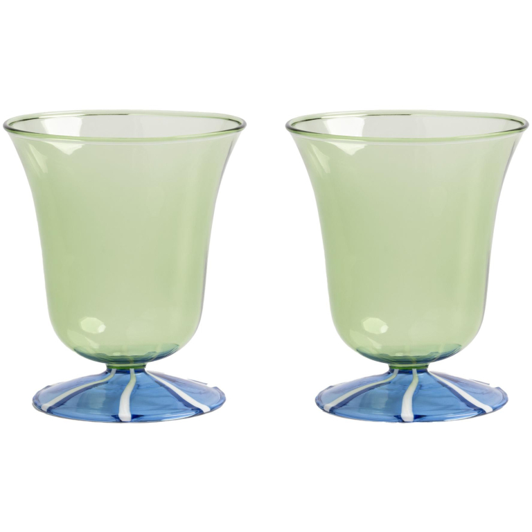 &klevering Eve glazen set van 2 groen