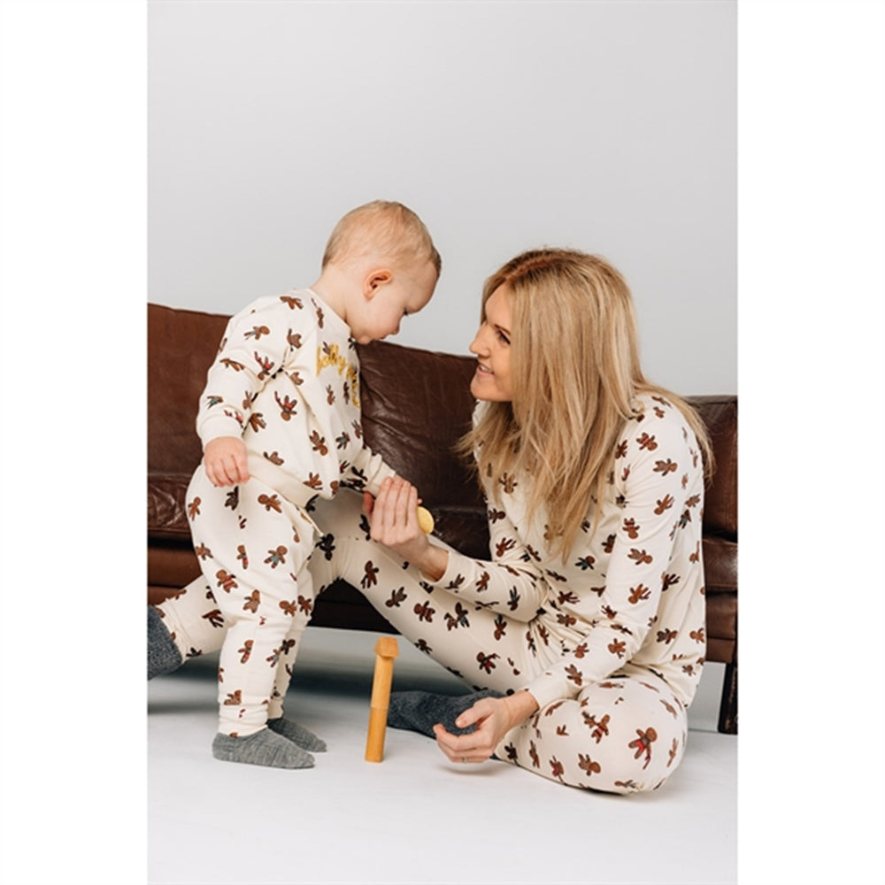 White Swan Ginger Aop Holiday Ginga Sweatshirt