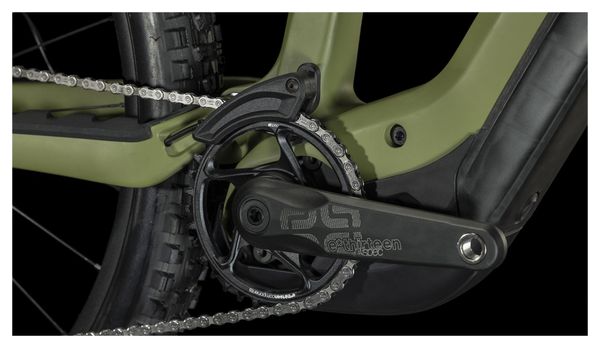 VTT Électrique Tout-Suspendu Cube Stereo Hybrid One55 C:68X TM 750 Shimano Deore XT 12V 750 Wh 29'' Vert Olive 2024
