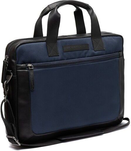 The Chesterfield Brand - Narvik - Leren Laptoptas - Navy - Geschikt voor 15 inch laptop