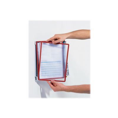 Durable Vario - Support mural de consultation avec 10 pochettes A4 - couleurs assorties