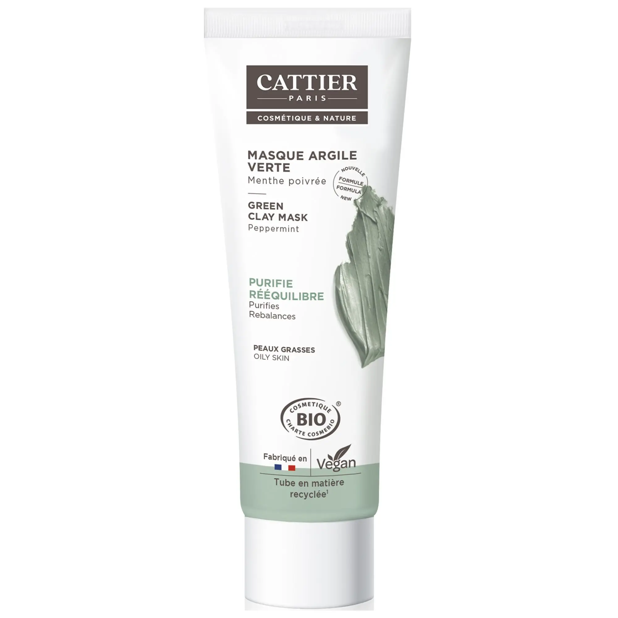 Cattier - Masque Argile Verte Masque- Soin visage
