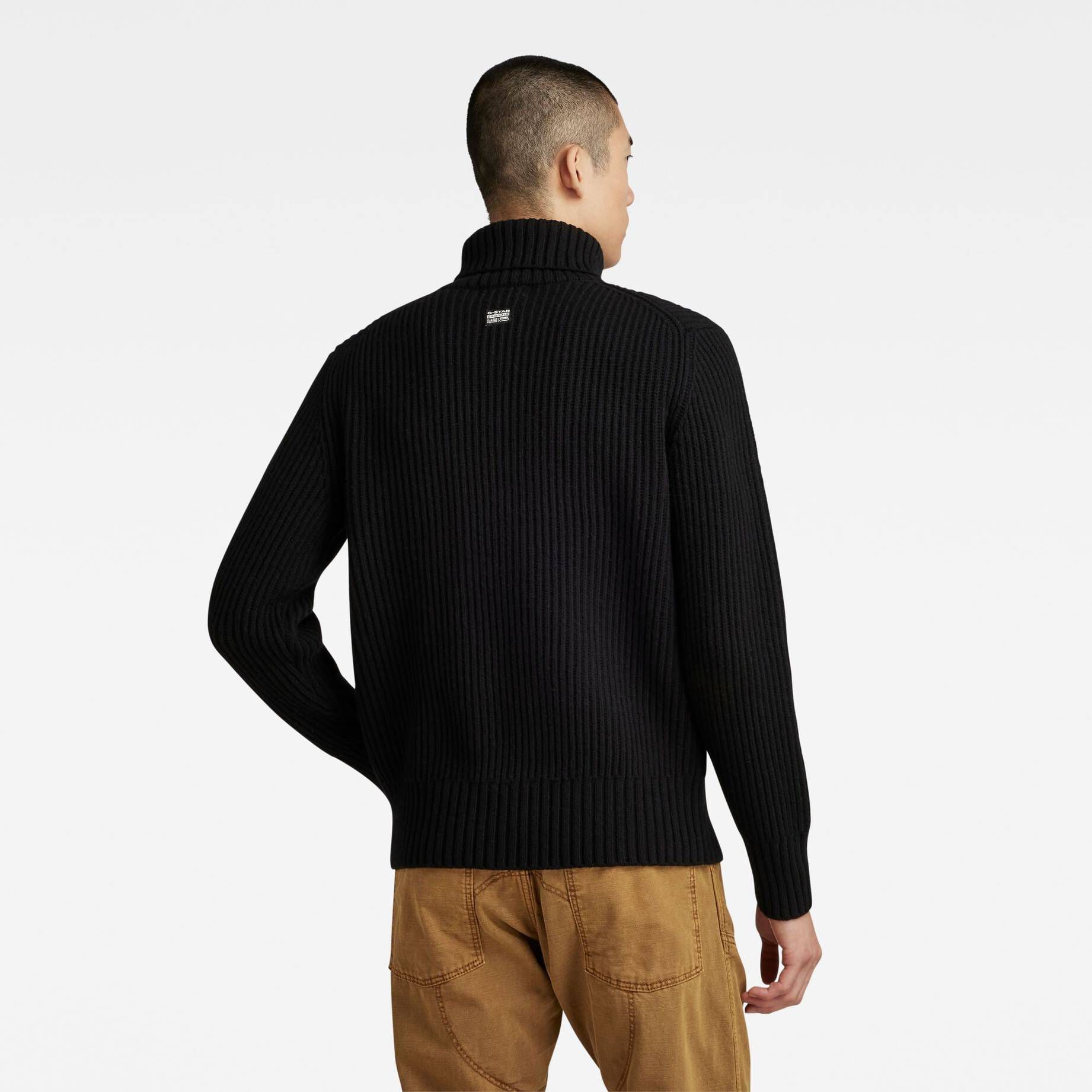 G-Star RAW| Herren Rollkragenpullover ESSENTIAL TURTLE KNIT mit Wolle Regular Fit