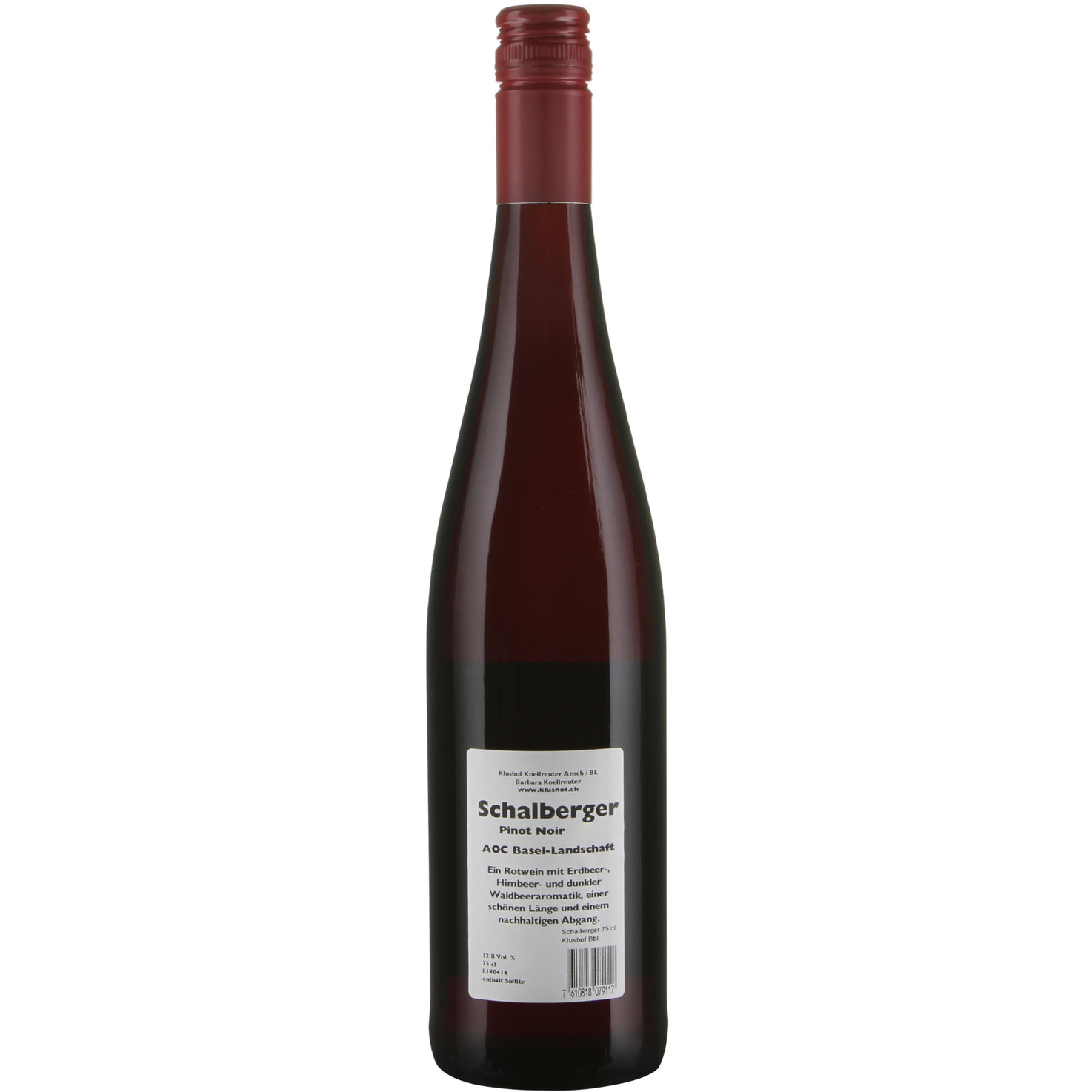 Basel-Landschaft AOC Pinot Noir Schalberger Klushof -75cl