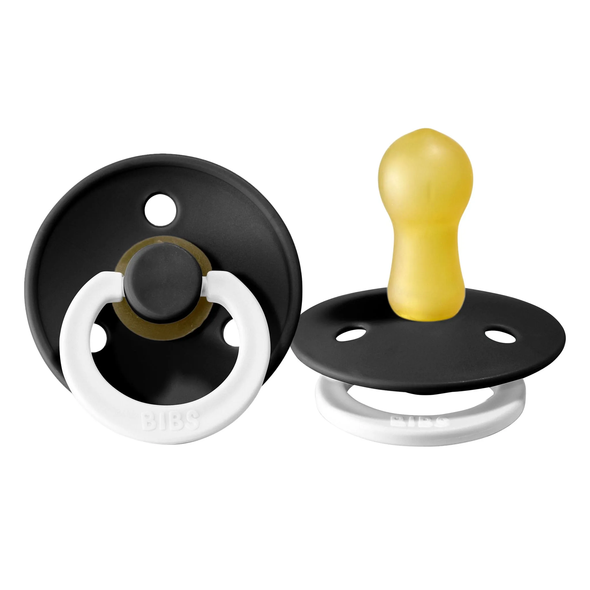Bibs Suce Bibs 0-6mois Paquet de 2 - Glow Noir (Grandeur 1)