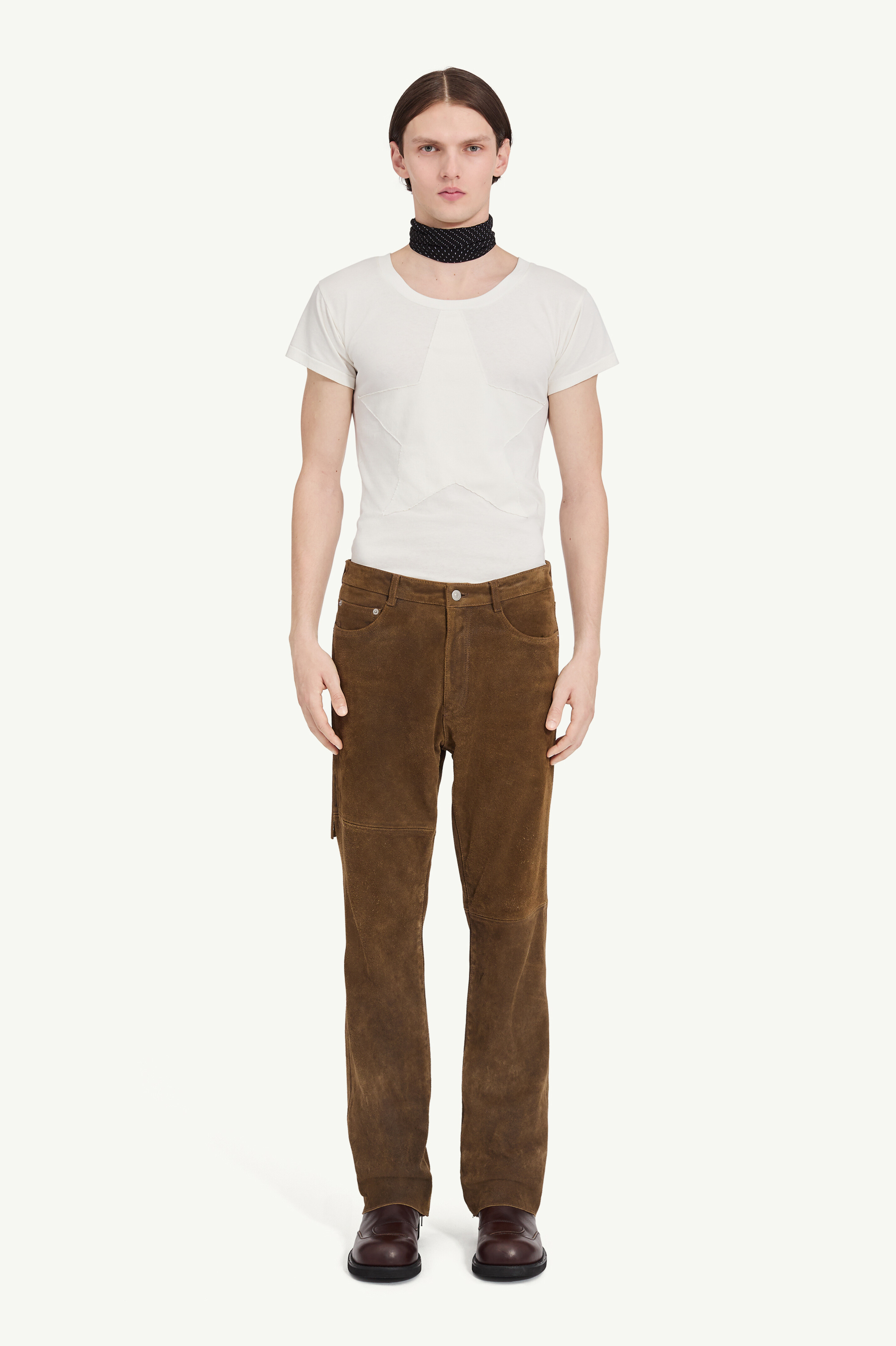 Pantalon en cuir suédé pour homme | MM6
