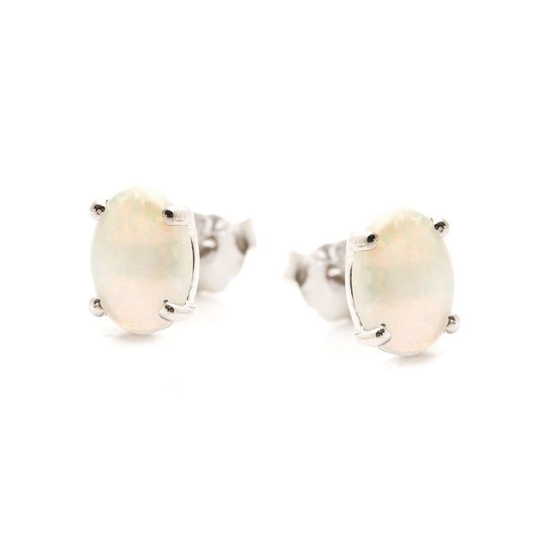 Boucle d'oreille argent 925 Opale d'Australie