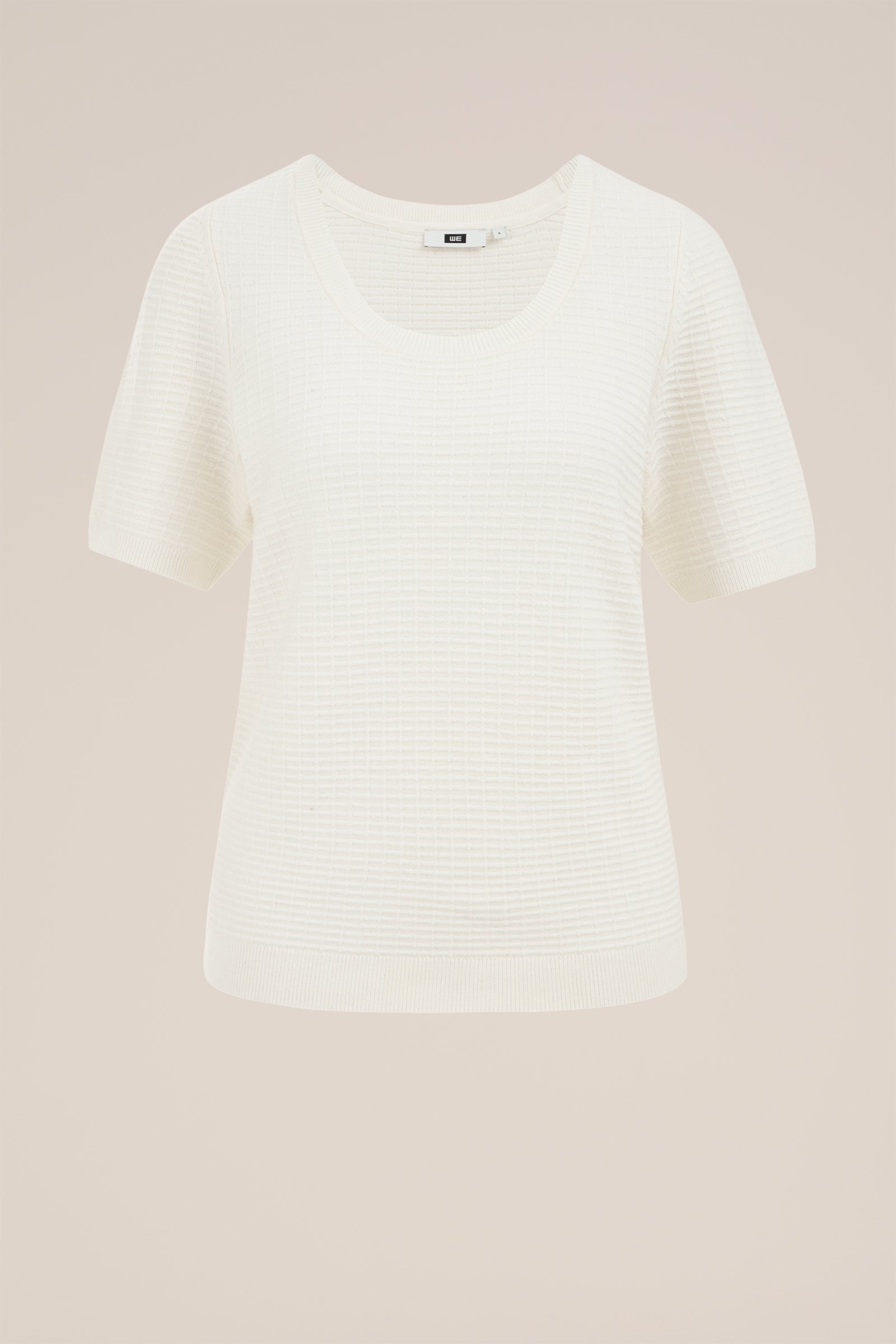 trui met structuur WE Fashion Wit
