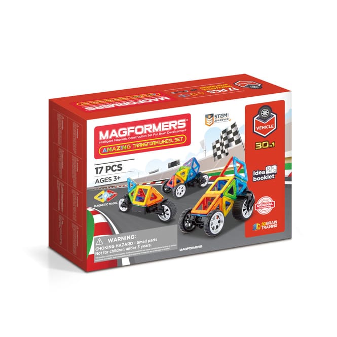 MAGFORMERS - Transform Wheel Set - Magnetspielzeug - 17 Teile