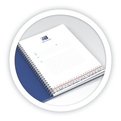 Oxford Boho Chic - Cahier spiralé B5 (19 x 25 cm) - 120 pages - ligné