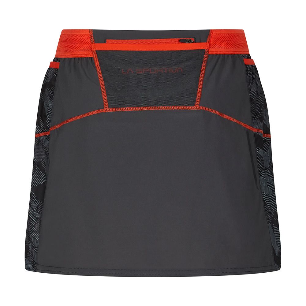 La Sportiva AUSTER - Jupe Femme carbon/cherry tomato