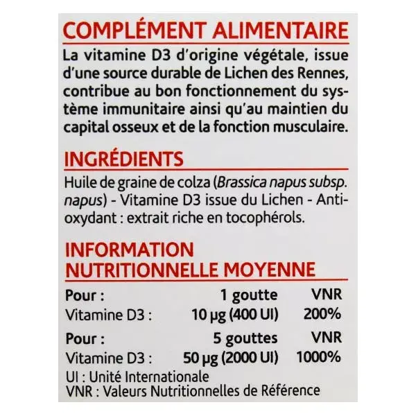 Arkopharma Vitamina D3 Fonte Vegetal 2000 UI 15ml