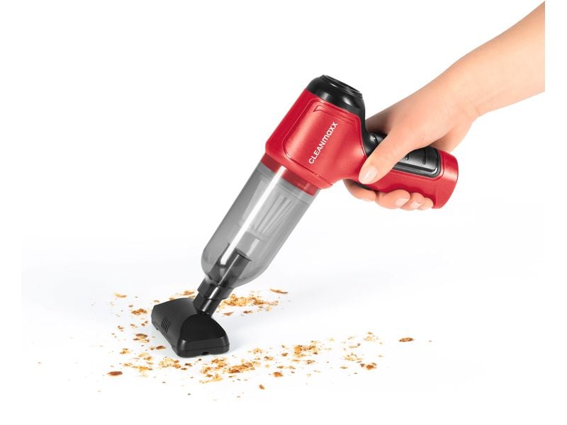CLEANmaxx Akku-Handsauger Zyklon Plus Rot Kleiner und leistungsstarker Staubsauger