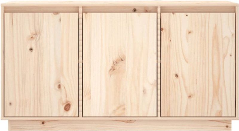 vidaXL Dressoir - Massief Grenenhout - Modern Ontwerp - 111x34x60 cm