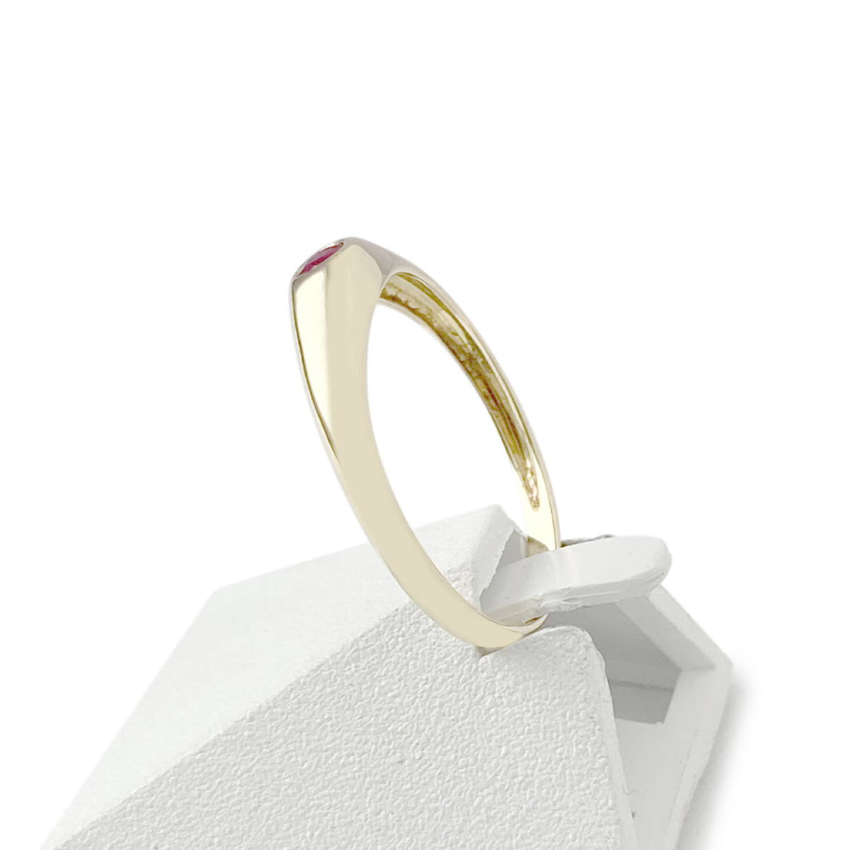 Bague d'occasion or 750 jaune rubis