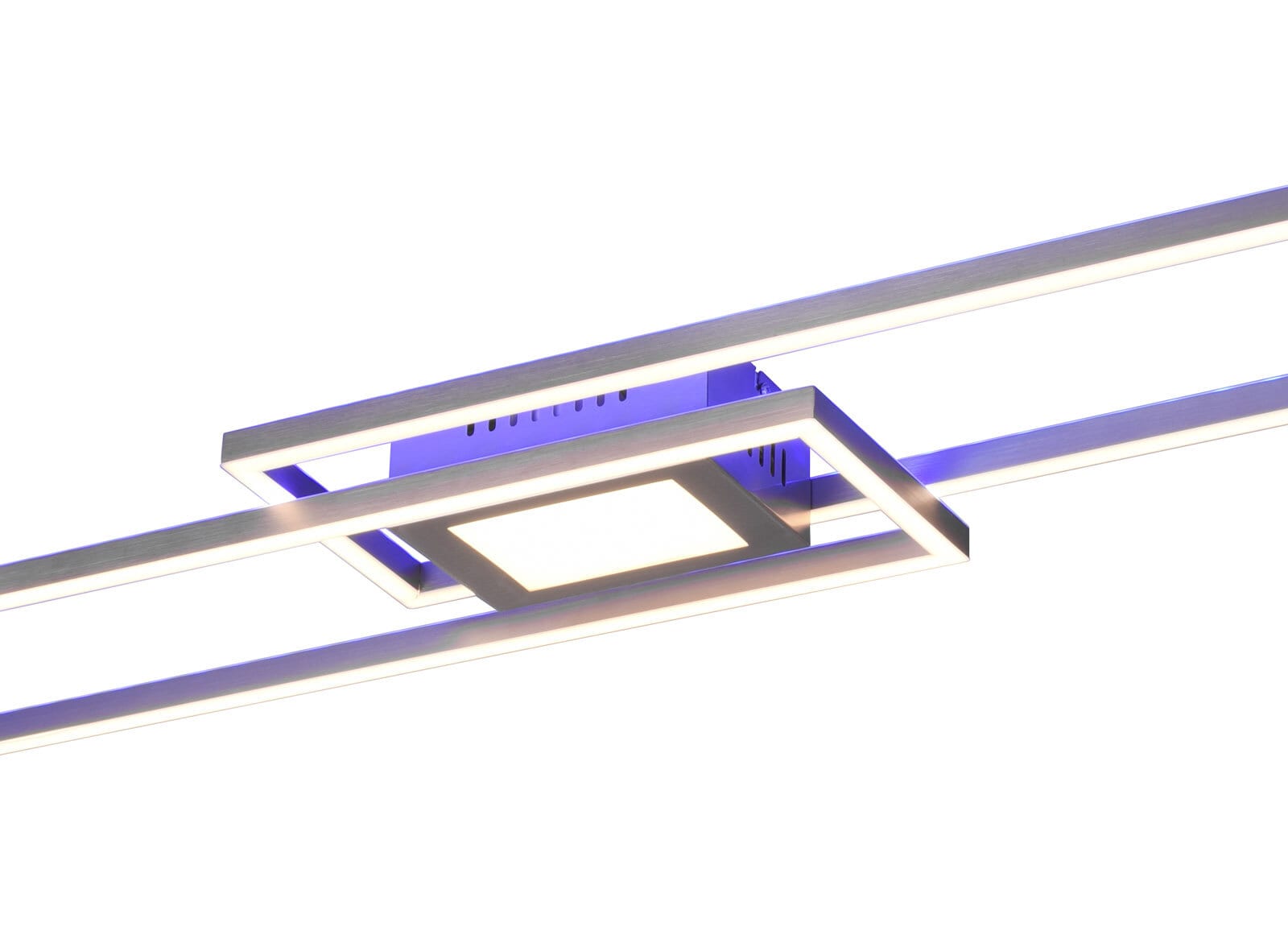 TRIO LED Deckenlampe GANADO 21 x 110 cm nickelfarbig