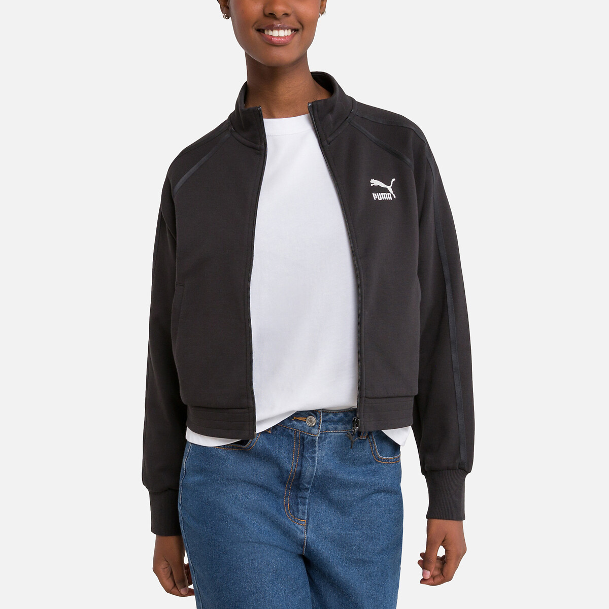 Cardigã PUMA T7 com zíper