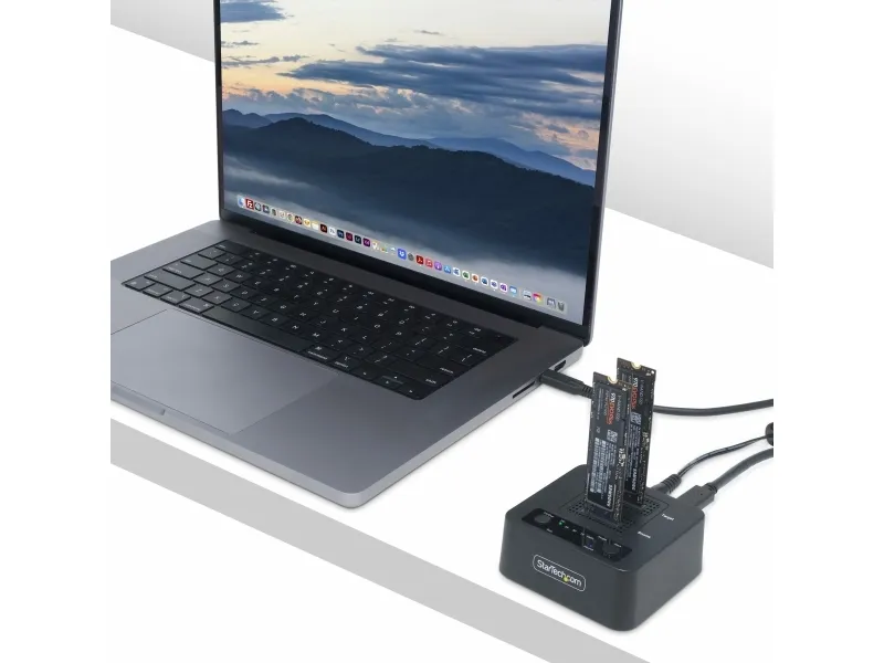 StarTech.com 1:1 Standalone M.2 NVMe Drive Duplicator and Dock - Solid state/harddisk-duplikator - 2 bays (PCIe (NVMe)) - TAA-kompatibel