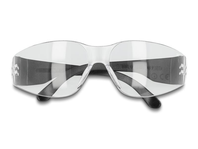 Delock Schutzbrille Sichtscheiben klar, inklusiv Brillentas Delock Schutzbrille mit Bügel Sichtscheiben klar