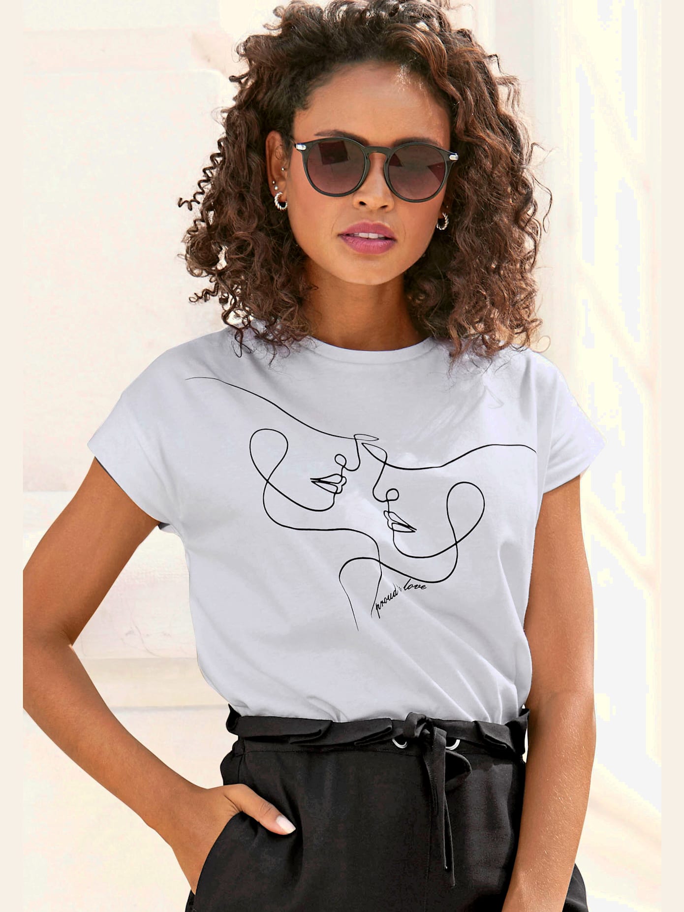 T-shirt à manches courtes encolure ronde