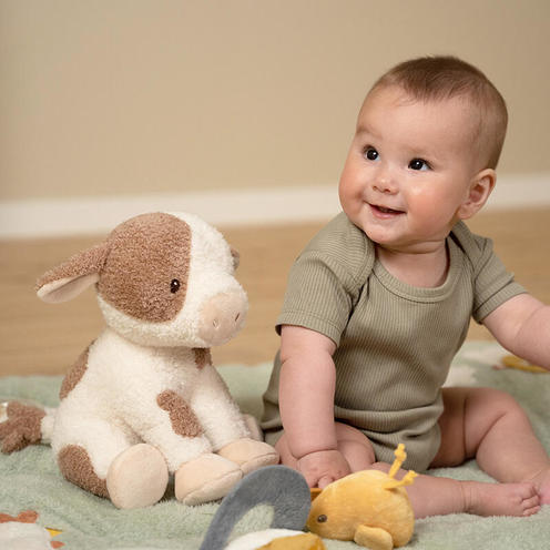 Peluche vache - Little Farm -25 cm - LITTLE DUTCH