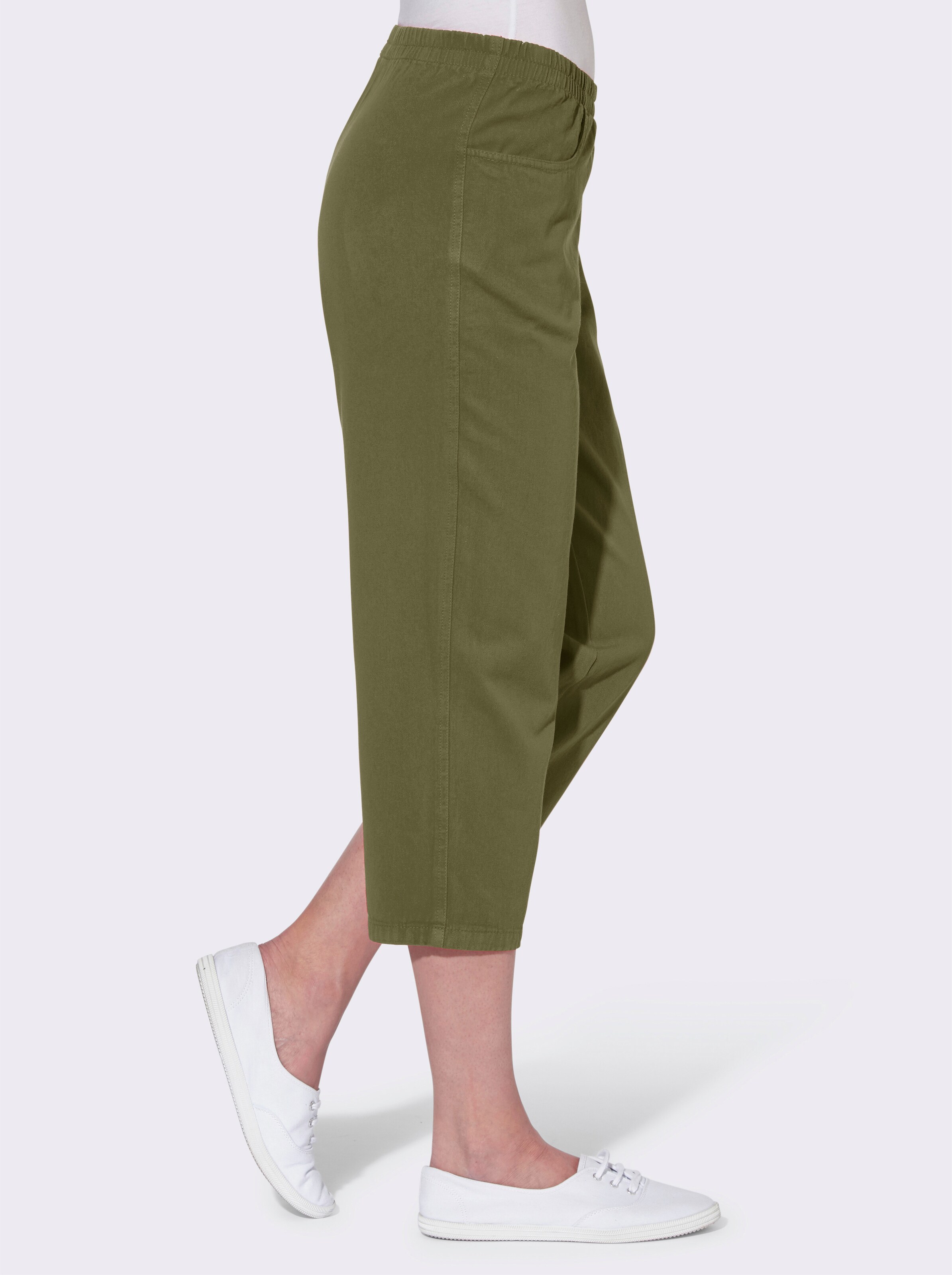 Caprihose aus reiner Baumwolle