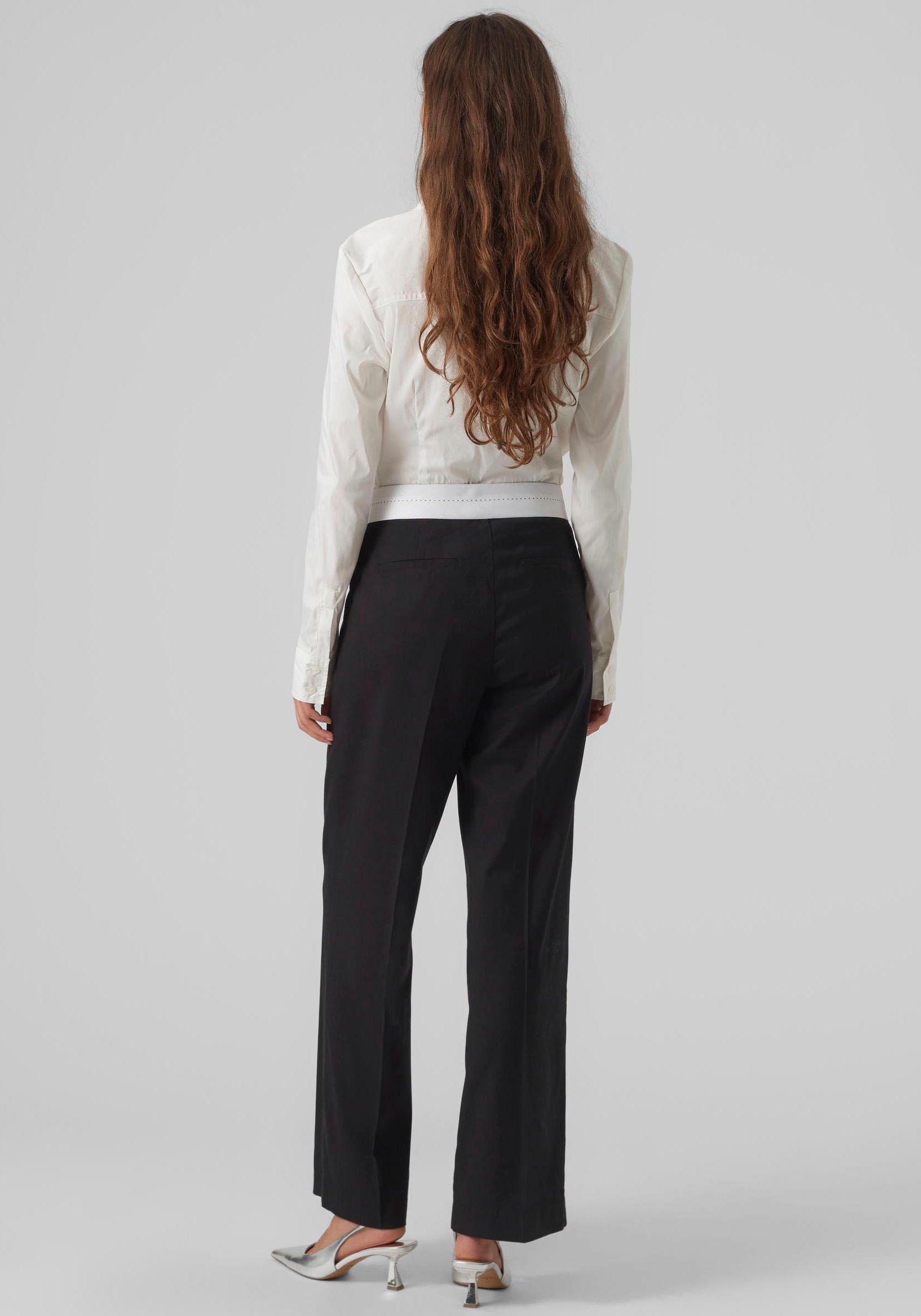Vero Moda Blusenbody »VMLADY L/S G-STRING SHIRT WVN NEW NOOS«