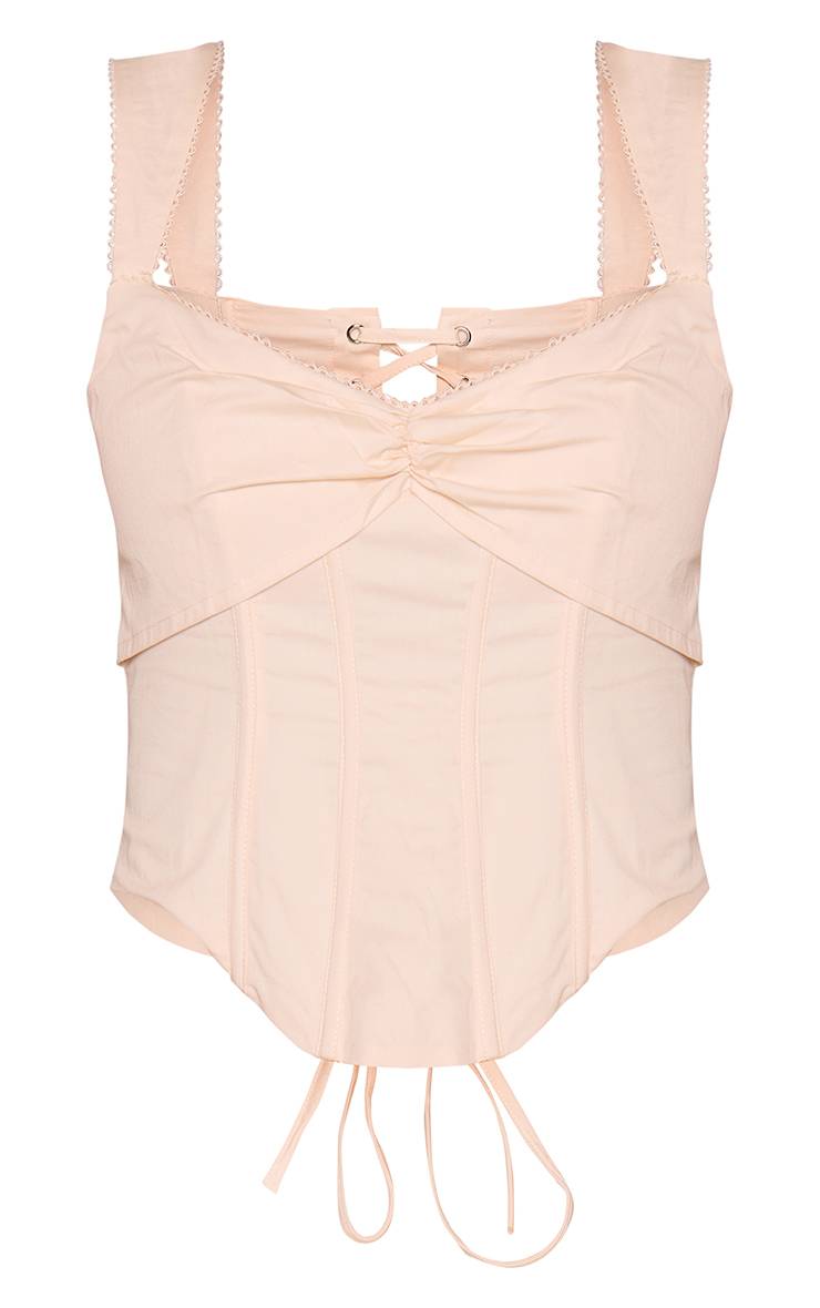 Crème Corset En Coton